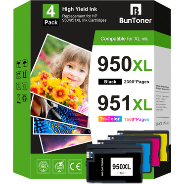 950XL 951XL Ink Cartridges Compatible for HP 950xl and 951xl Ink Cartridges for HP OfficeJet Pro 8600 8610 8620 Printer (4-Pack)