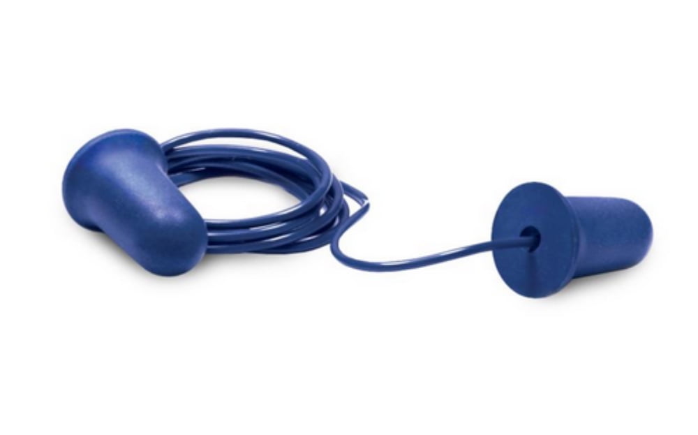 Blue Corded Foam Ear Plug, 1 Pair, 32 Nrr (EP253)