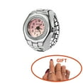 thumbnail image 1 of CC TOY Vintage Punk Elastic Stretchy Quartz Watch Rings for Women Man Lover Pair Watches, 1 of 10