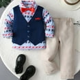 thumbnail image 2 of FAOWME Child Outfit Sets Boys Christmas Suit Two Piece Christmas Little Tuxedo Boys Suit Clothes Sets Birthday O-Neck Dailywear, 2 of 9