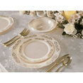 thumbnail image 2 of " OCCASIONS " 40 Pieces Plates Pack, Vintage Party, Disposable Wedding Party Plastic Bowls (10 oz Soup Bowl, Portofino in Light Pink & Gold), 2 of 6