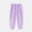 Purple, variant on CYRBOKO Girls Sweatpants, Comfy Running Casual Elastic Waist Joggers with Pockets Purple Size 7-8 T