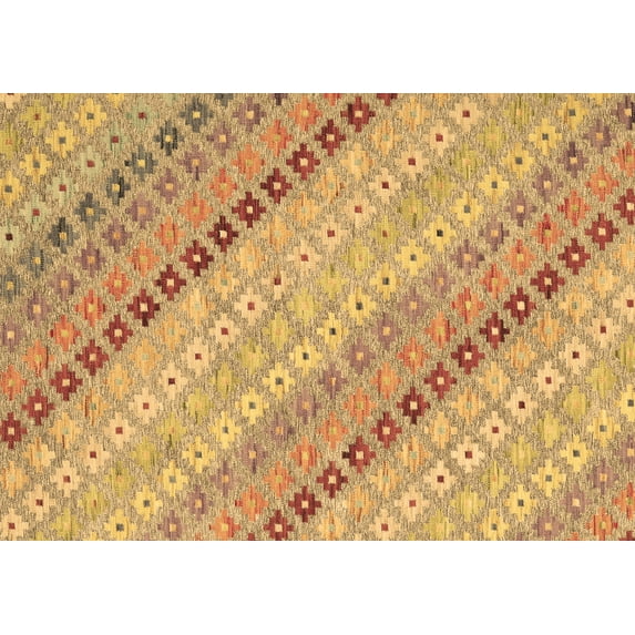 Ahgly Company Indoor Rectangle Southwestern Brown Country Area Rugs, 6' x 9'