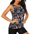thumbnail image 2 of Sigee Colorful Tropical Leaves for Women's Workout Tank Top,Running Tank Tops,Sleeveless Gym ClothesXX-Large, 2 of 8