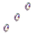 thumbnail image 4 of Qarigey Anillo giratorio de acero inoxidable giratorio joyería ansiedad antiestrés fiesta regalo para hombres mujeres, tamaño 6 8 # 3piezas Qarigey CBP585131, 4 of 6