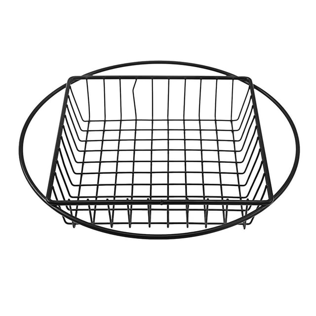 Cesta para freír multifunción para utensilios de cocina, cesta para patatas fritas de gran capacidad, cesta para freír Negro