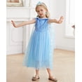 thumbnail image 2 of Disfraz de princesa ITVTI para niña pequeña, Halloween, azul, 5-6 años, 2 of 6