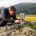 thumbnail image 5 of Camping stove mini heating stove, camping heating stove, stainless steel portable gas stove, suitable for camping, outdoor, picnic, 5 of 5