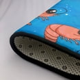 thumbnail image 5 of Cartoon Shrimp Print Blue Shaggy Area Rug, Rugs for Living Room Bedroom Non Slip Door Mat Indoor Carpet Machine Washable Nursery Home Decor Floor Mats for Entryway 60x39in-#, 5 of 5