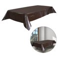 thumbnail image 4 of Almencla Table Protective Cover 7/8/9ft Leatherette Anti- Oil Portable Table Dust Brown, 4 of 8