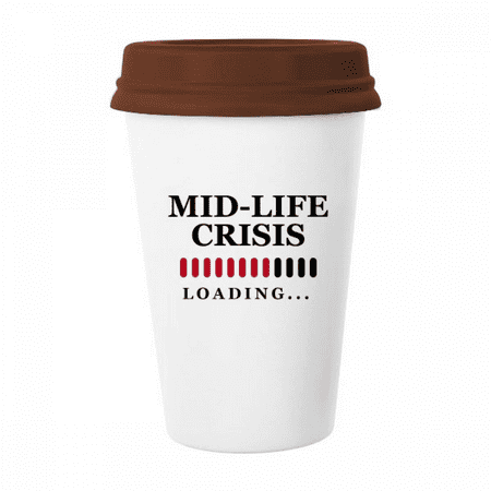 

Mid-life Crisis Process Loading Mug Coffee Drinking Glass Pottery Cerac Cup Lid