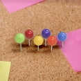 thumbnail image 7 of BAZIC Push Pins Round Plastic Head, Assorted Color (80/pack), 24-Packs, 7 of 7