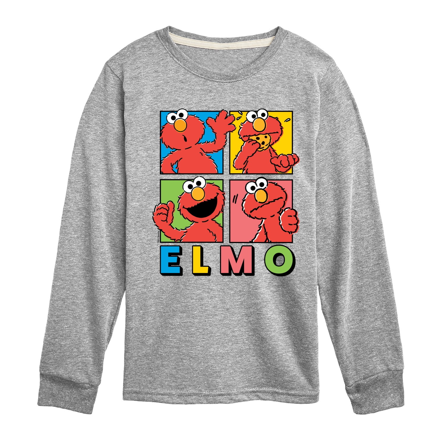 Sesame Street - Elmo Faces - Toddler and Youth Long Sleeve T-Shirt