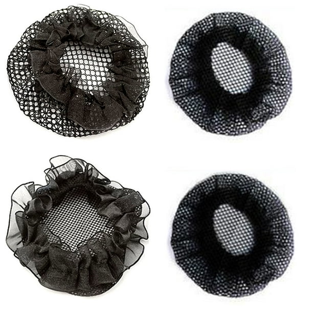 10PCS Invisible Bun Hair Nets Black Elastic Edge Hair accessories Mesh Hair  Accessories for Girls Women and Kids 