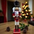thumbnail image 2 of Muñeco Cascanueces de Madera 38 cm Adorno Navideño Premium, 2 of 3