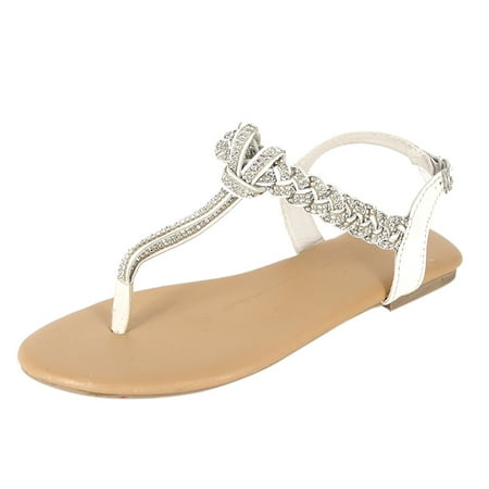 

Women Ladies Fashion Crystal Casual Big Size Flat Beach Sandals Roman Shoes women flat sandals flat sandals for women womens sandles