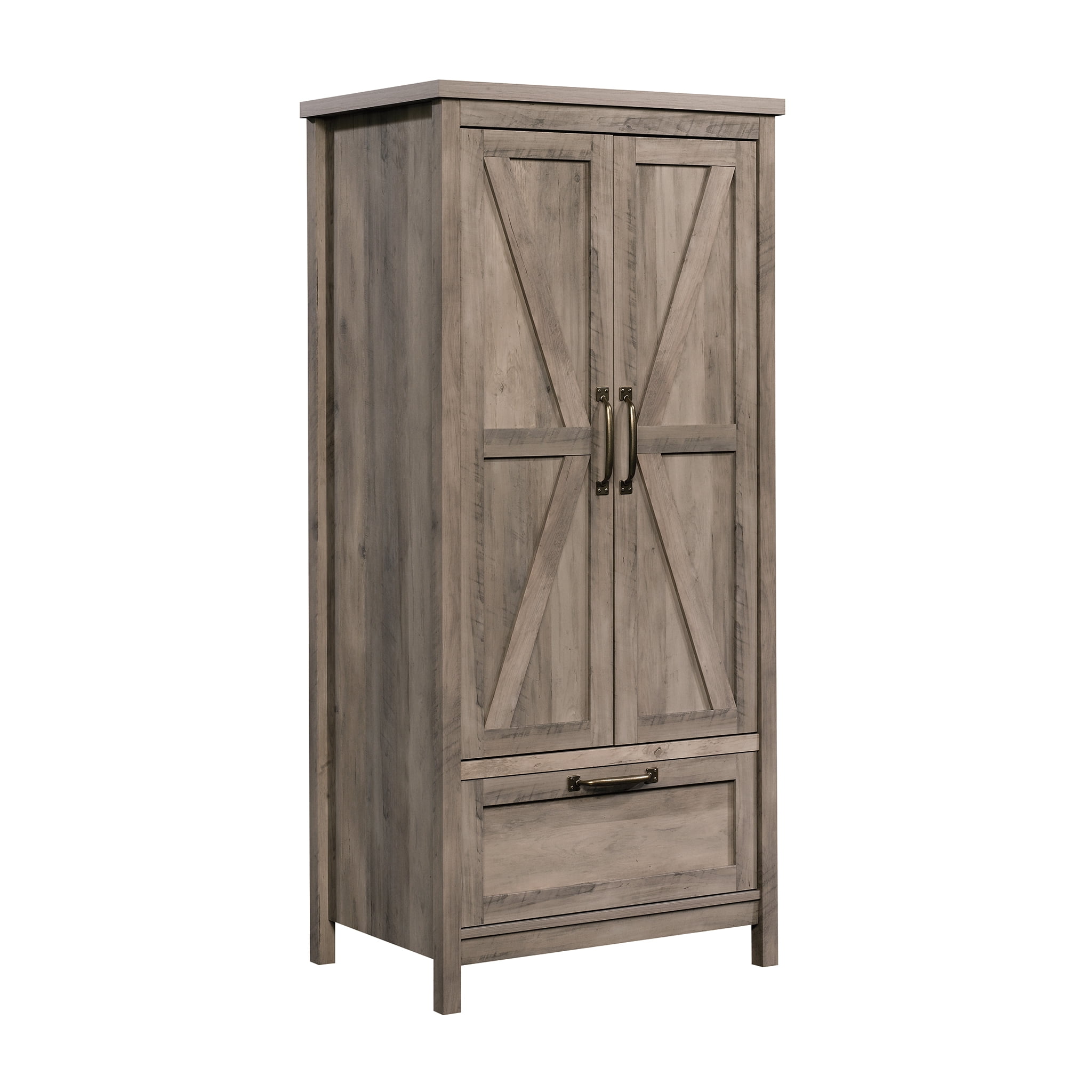 Wood Wardrobe Clothes Storage Cabinet Closet Rustic Farmhouse Bedroom Furniture 