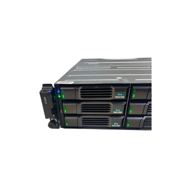 Dell EMC SC400 Reacondicionado, Storage Expansion 2U, 12 Bahías 5x10TB, sistema de almacenamiento empresarial de 50TB con discos SAS, diseñado para redes de servidores tipo SAN en centros de datos