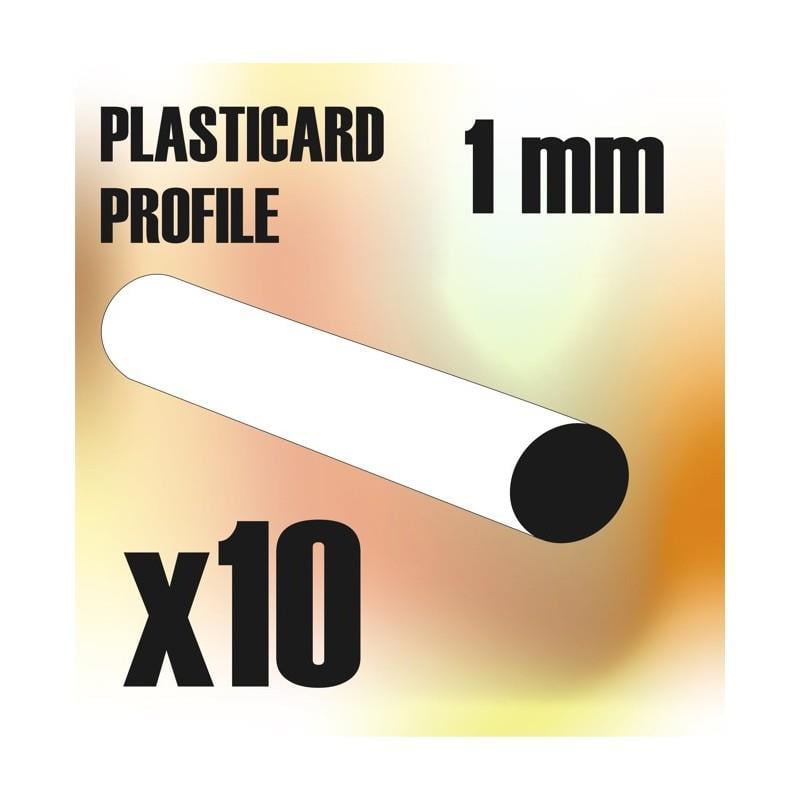 25 ABS Plasticard L-profiles & 30 round rods   Styrene 