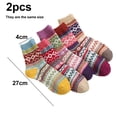 thumbnail image 2 of Calcetines de invierno para mujer, caja de regalo, tamaño libre, lana gruesa, suaves, cálidos, calcetines casuales para mujer…, 2 of 5