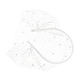 thumbnail image 1 of Diadema nupcial Zulema velo de novia jaula de pájaros Blanco, 1 of 8
