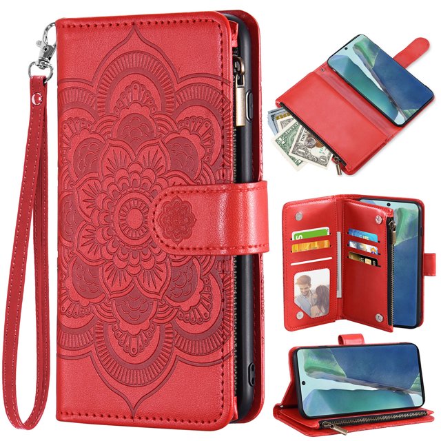 Flip Cover Card Holder Slot Wallet Cell Phone Case For Samsung Galaxy Note 20 Ultra 10 Plus 5G 10+ Note10+ + Lite Notes 9 8 5 4 3 Pro Note20 20Ultra Note10 10Ultra 10Lite 10Plus Note9 Note8 Note5 Note