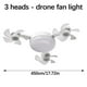 thumbnail image 3 of Fan Light Dimming Lamp Household Remote Control Silent Strong Wind Fan Light, 3 of 9