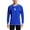 Blue, variant on Long Sleeve Active Rashguard Shirts Solid Workout Top Shirts, (Men's)