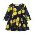 thumbnail image 2 of Esaierr Toddler Girl Clothes Dress Baby Printed Dress Autumn Long Sleeve Dress for 1-6Y, 2 of 5