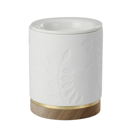 Better Homes & Gardens Wrm Bot Leaves Wax Warmer, White, Modern Style