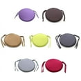 thumbnail image 6 of Round Seat Cushion, Home Chair Cushion with Ties, Dining Removable Cover for Indoor Outdoor Stool, Sofas Home Tie-on CircularDark Red38*38cm, 6 of 8