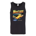 thumbnail image 2 of Wild Bobby, Ford Yellow Mustang Horsepower Cars and Trucks Men Graphic Tank Top, Black, Small, 2 of 6