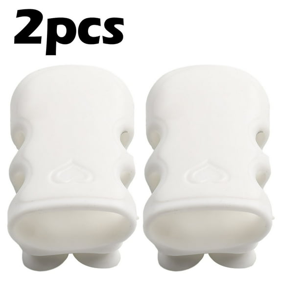 2XMovable Shower Head Holder with Suction Cup Adjustable Bathroom Hooks Silicone