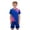 Blue, variant on Boys Team Football Training Youth Athletic Sportswear Outfit Shorts Set Dark Blue，5-6 Years