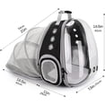 thumbnail image 2 of Mochila para perros y gatos, cápsula espacial, bolsas de transporte para gatos y perros, mochila de transporte portátil, bolsa de transporte para mascotas, 2 of 5