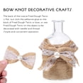 thumbnail image 5 of 20 Pcs Christmas Bow Pendants DIY Craft Bows Natural Hessian Bows Ornaments for Crafting Projects, 5 of 8