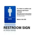 Men's Restroom Signs, Bathroom Door Signs for Offices, Businesses, and Restaurants