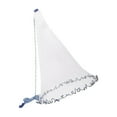 thumbnail image 1 of Pêche Jeté Filet Appât Facile Lancer Main Jeté Piège Lourd Maillage de 4,2M Sans Anneau, 1 of 9
