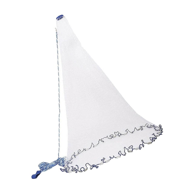 Pêche Jeté Filet Appât Facile Lancer Main Jeté Piège Lourd Maillage de 4,2M Sans Anneau