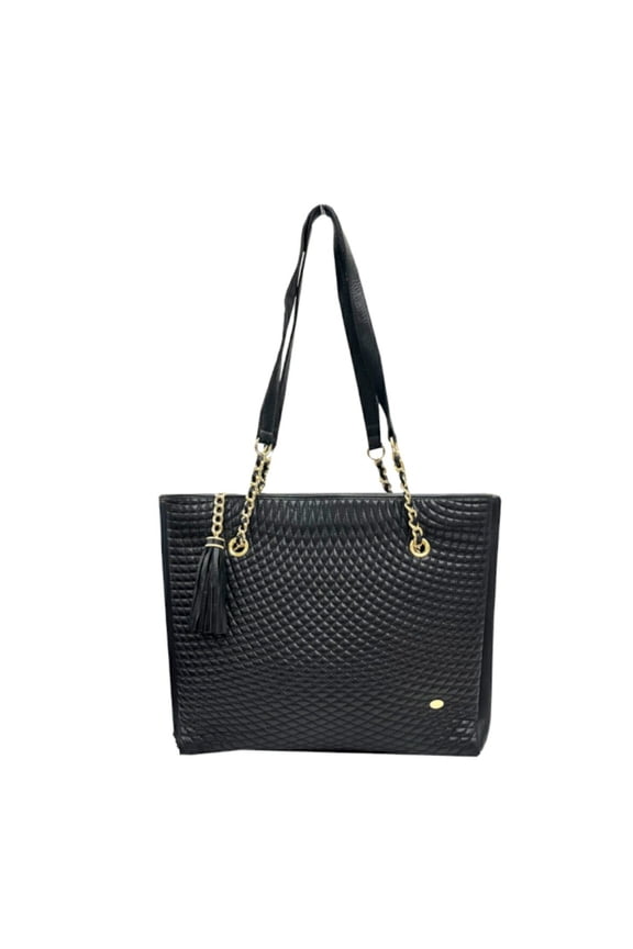 Pre-Owned BALLY Quilted Chain Tote Bag for Women (Fair)