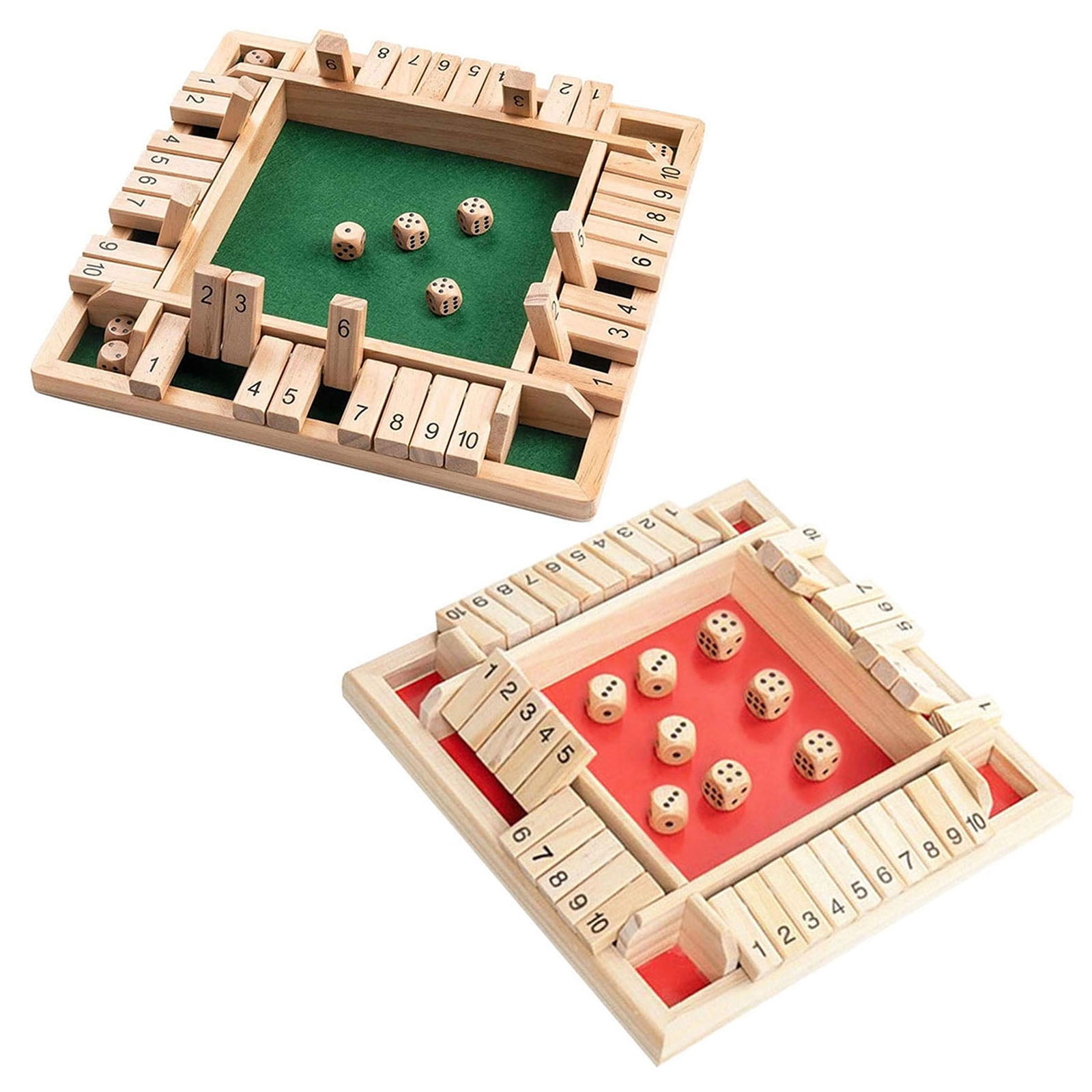 Digital Flop Game, Educational, 2-4 Player Shut The Box Board Game (Green)  - Walmart.com