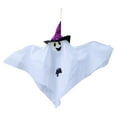 thumbnail image 2 of Extra Large Halloween Ghost Decor - 35" Hanging Paper Phantom for Porch & Yard (Glow in the Dark Outdoor Scary Decorations, Haunted House Party Props), 2 of 6