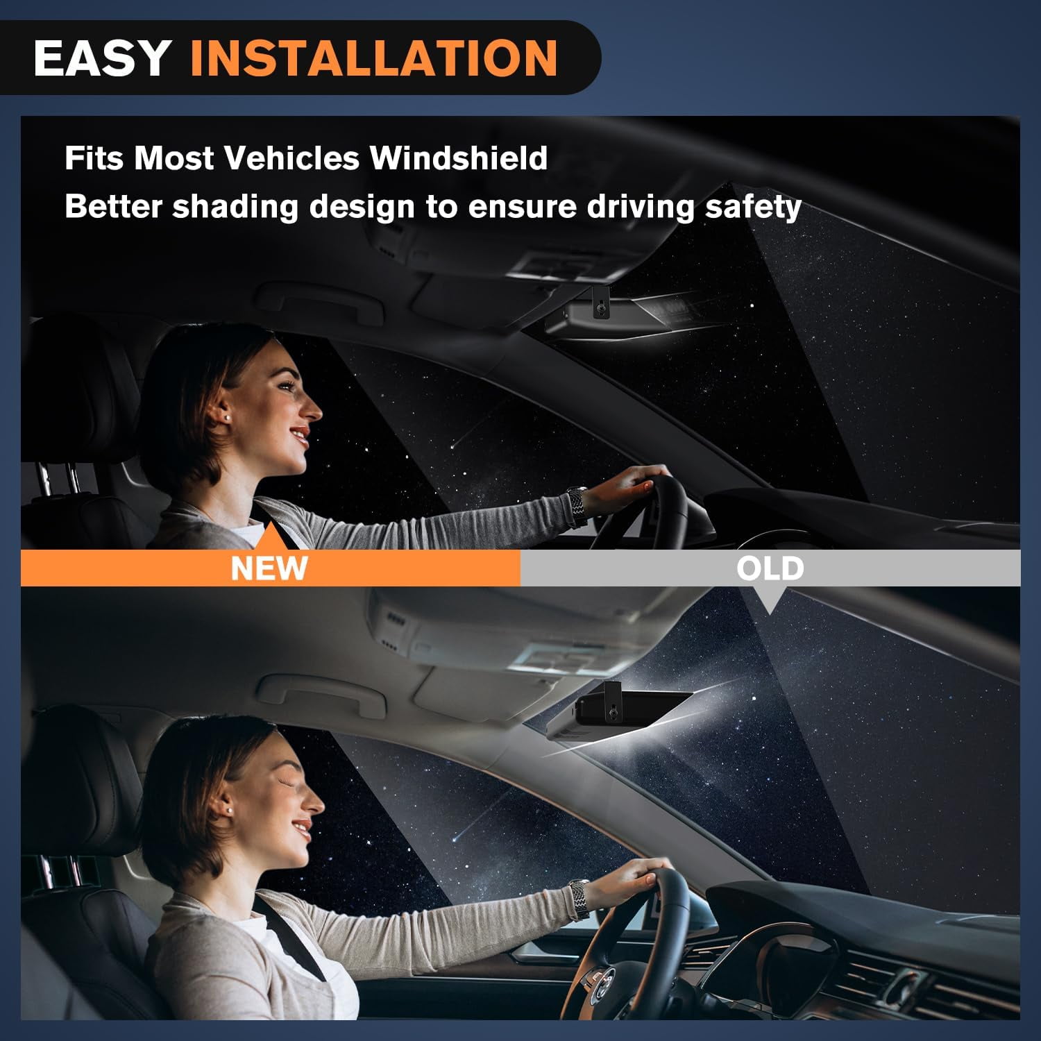 Nilight 32Led White Emergency Dash Strobe Lights with Controller Suction Cups Warning Hazard Interior Front/Rear Windshield Deck Split Light Bar for Trucks