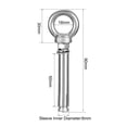 thumbnail image 3 of Uxcell M6x70 Expansion Eyebolt Screw Eye Nuts with Ring Raw Bolts 2pcs, 3 of 4