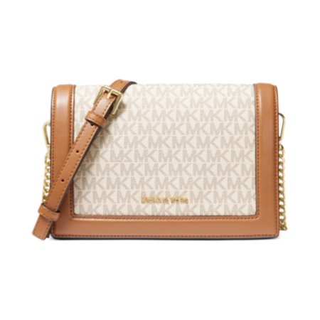 Michael Kors Jet Set Logo Ladies Large Two Tone Leather Crossbody Bag 32F9GJ6C4B-149