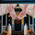 thumbnail image 6 of Halloween Creepy Cloth Set - 30x72 Inch Black Spooky Gauze Fabric for Indoor/Outdoor Decor - Perfect for Haunted Mansion, Porch & Halloween Party, 6 of 7