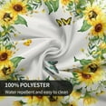 thumbnail image 7 of Sunflower Tablecloth Round Summer Yellow Farmhouse Floral Table Cloths Circular Table Cover Waterproof and Dustproof Wipeable Polyester Tabletop for Dining Kitchen Picnic Party Decor 60 Inch, 7 of 7