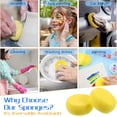 thumbnail image 3 of Round Yellow Synthetic Sponge 50 Pack 2.9 Inch Artist Sponge for Face Painting Crafts Pottery Clay Ceramics Yellow, 3 of 6