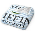 thumbnail image 2 of Tiffin University Logo Fleece Blanket, Very Soft Microfiber Flannel Blanket for Couch Warm and Cozy for All Seasons, 2 of 6