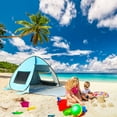 thumbnail image 6 of Pop Up Beach Tent, Easy Set Up Beach Umbrella, Sun Shelter for 2-3 People UV Protection Portable Sunshade, Baby Canopy Cabana, Lightweight with Carry Bag, 6 of 7